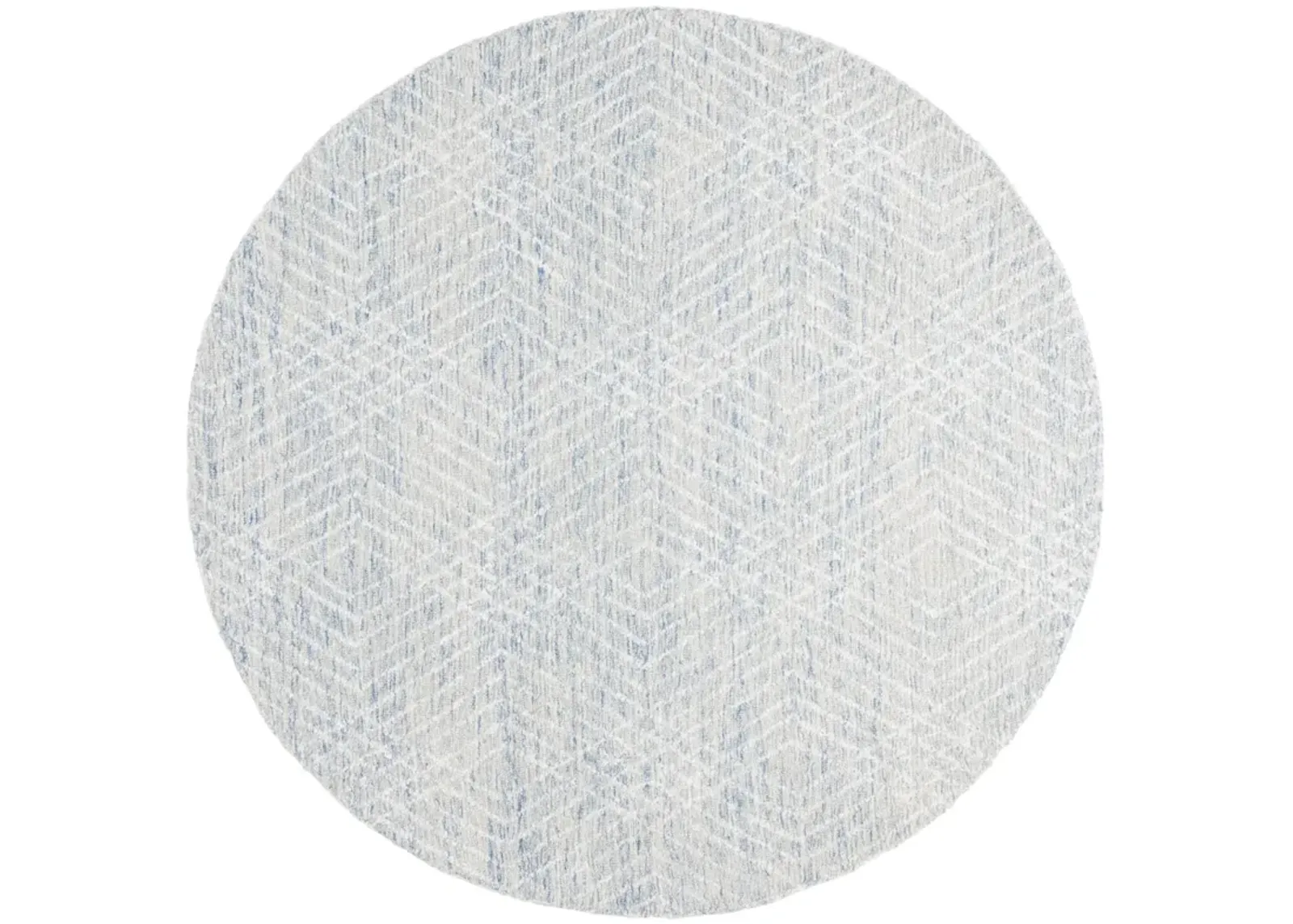 ABSTRACT 499 BLUE  6' x 6' Round Round Rug