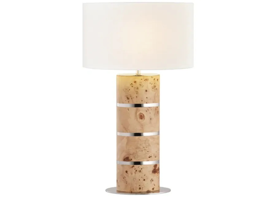 Cahill 28'' High 1-Light Table Lamp - Natural Burl