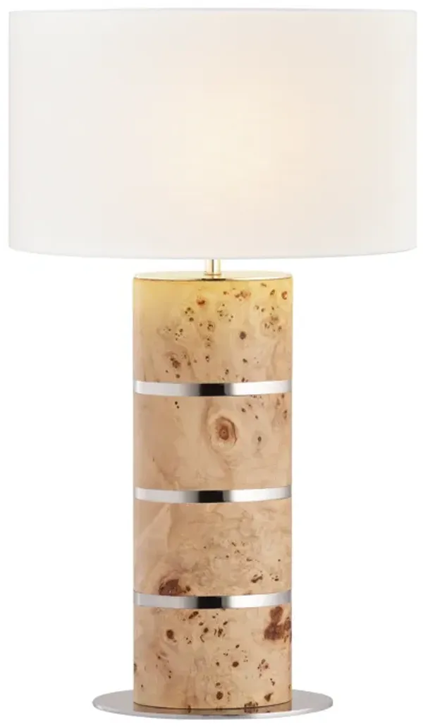 Cahill 28'' High 1-Light Table Lamp - Natural Burl