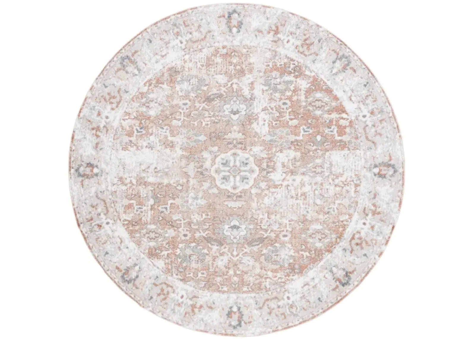 BALTIMORE 852 Beige 6'-7' X 6'-7' Round Round Rug