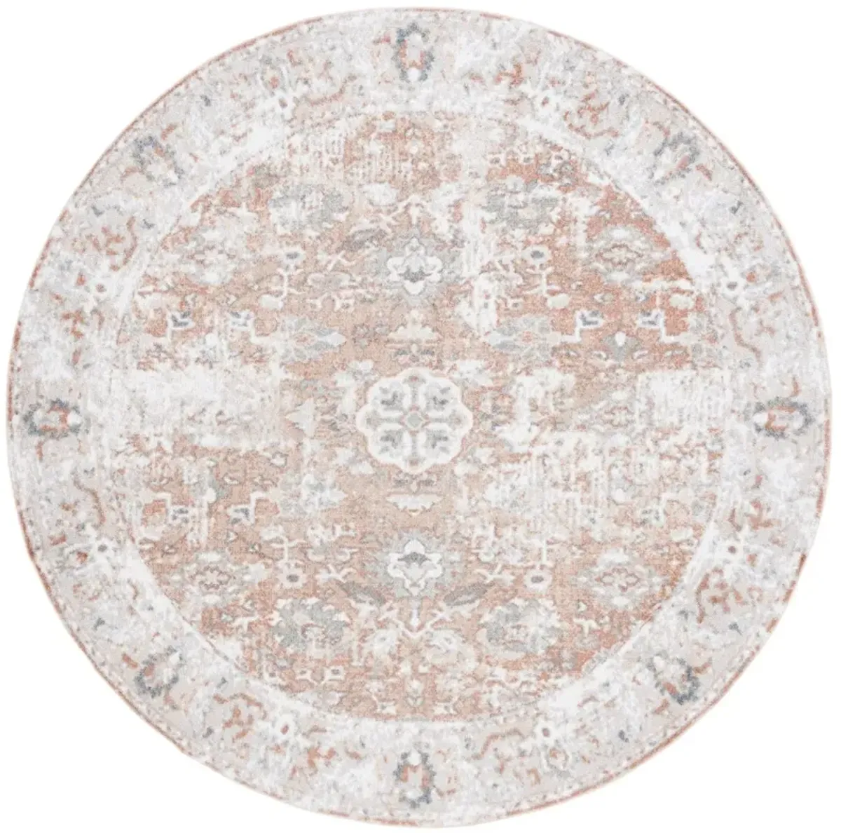 BALTIMORE 852 Beige 6'-7' X 6'-7' Round Round Rug