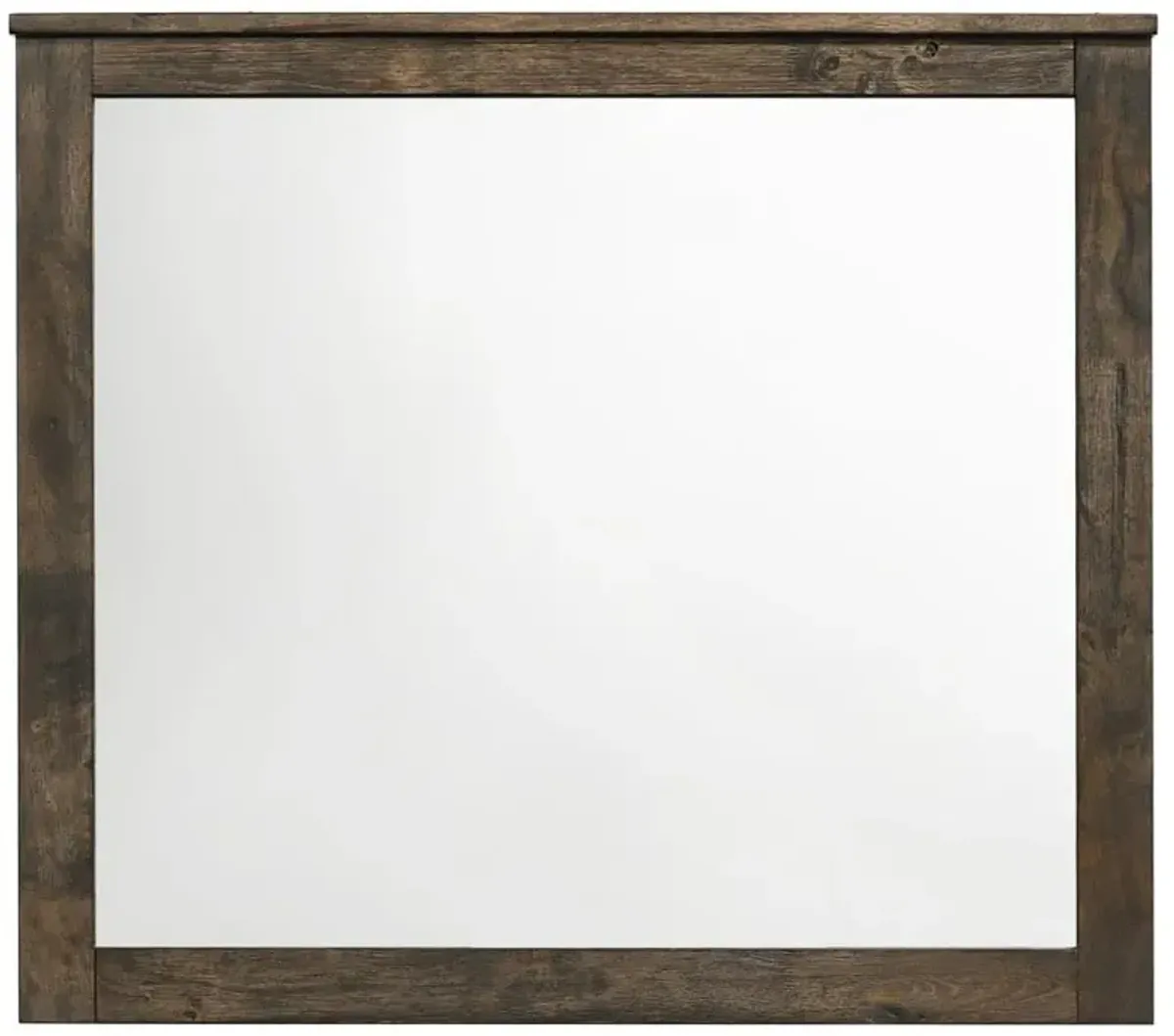 Woodmont Rectangle Dresser Mirror Rustic Golden Brown