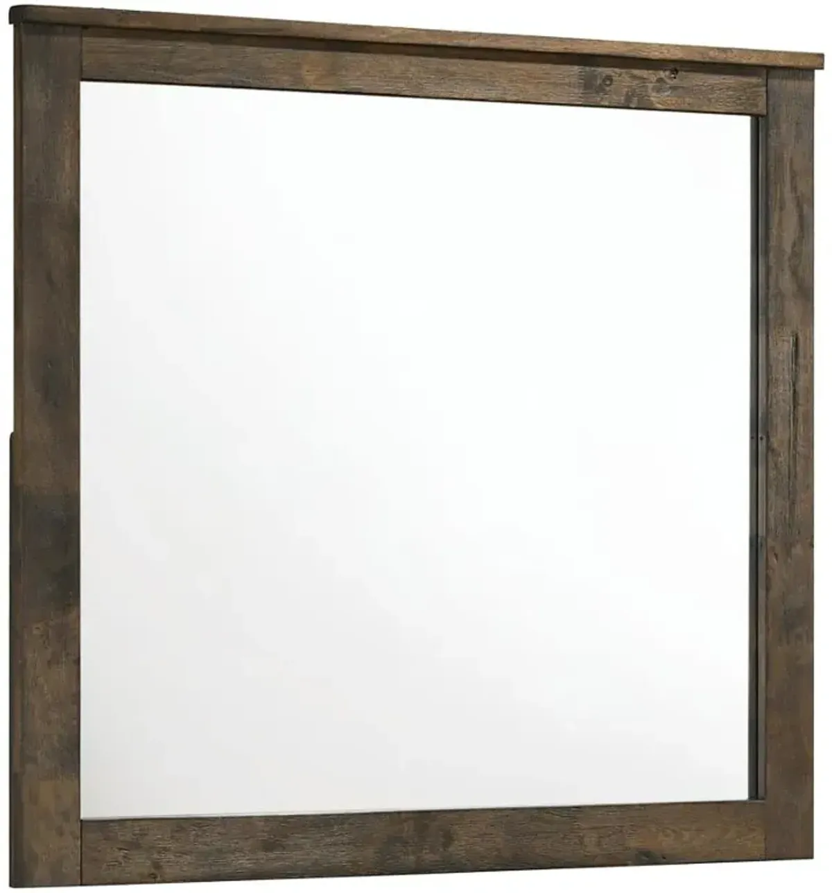 Woodmont Rectangle Dresser Mirror Rustic Golden Brown