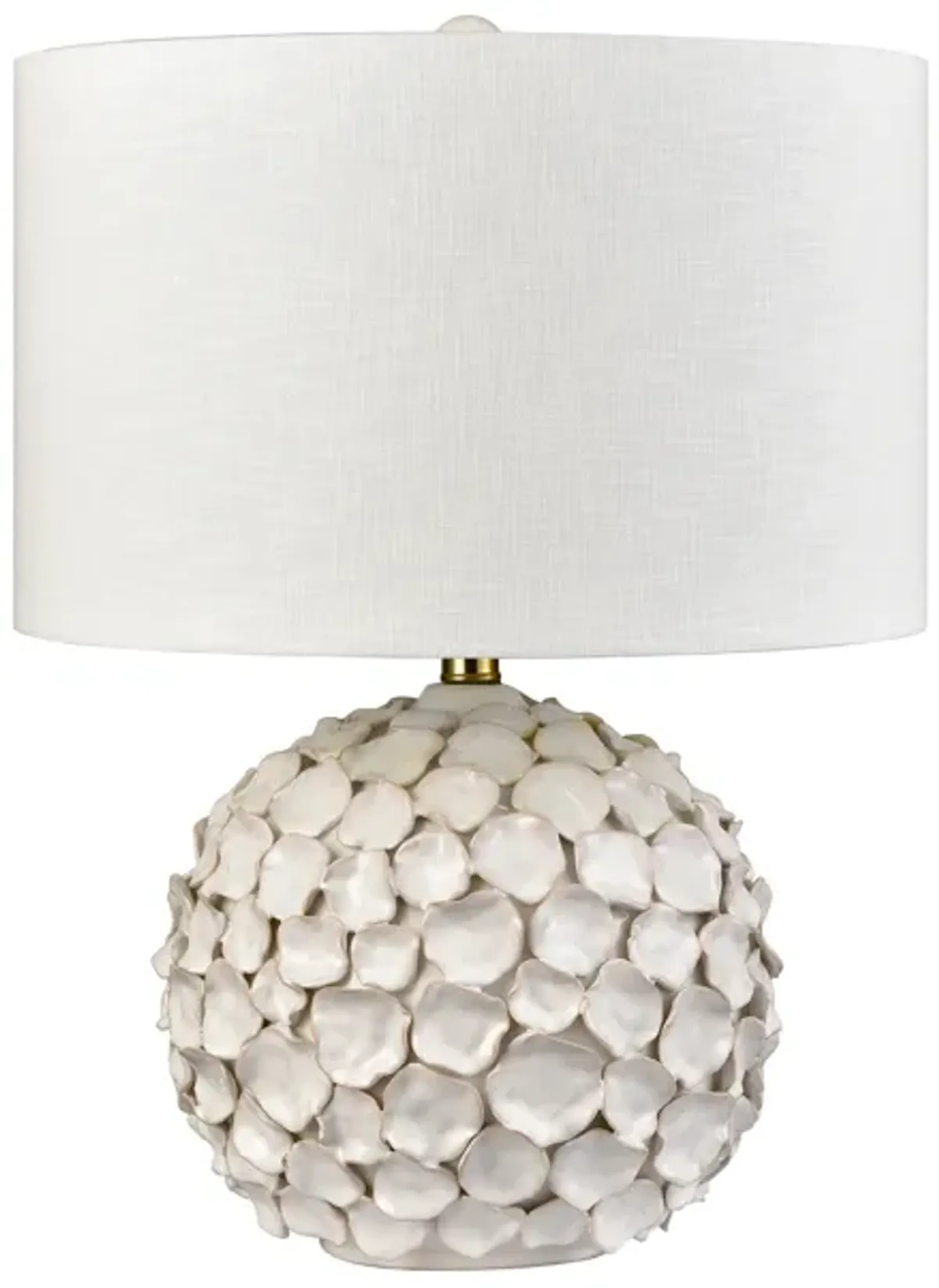 Gloria 23'' High 1-Light Table Lamp - White Glaze - Includes LED Bulb