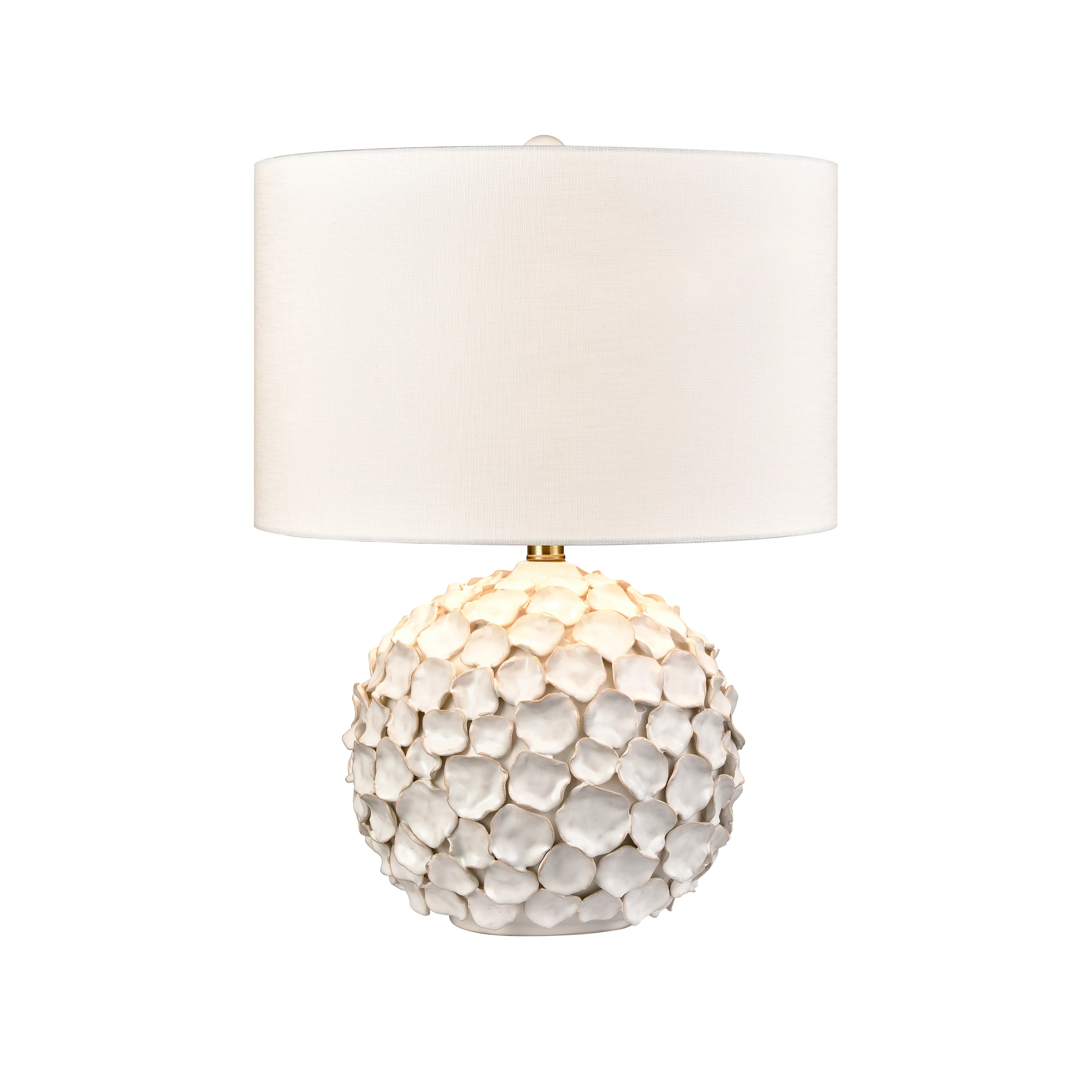 Gloria 23'' High 1-Light Table Lamp - White Glaze - Includes LED Bulb