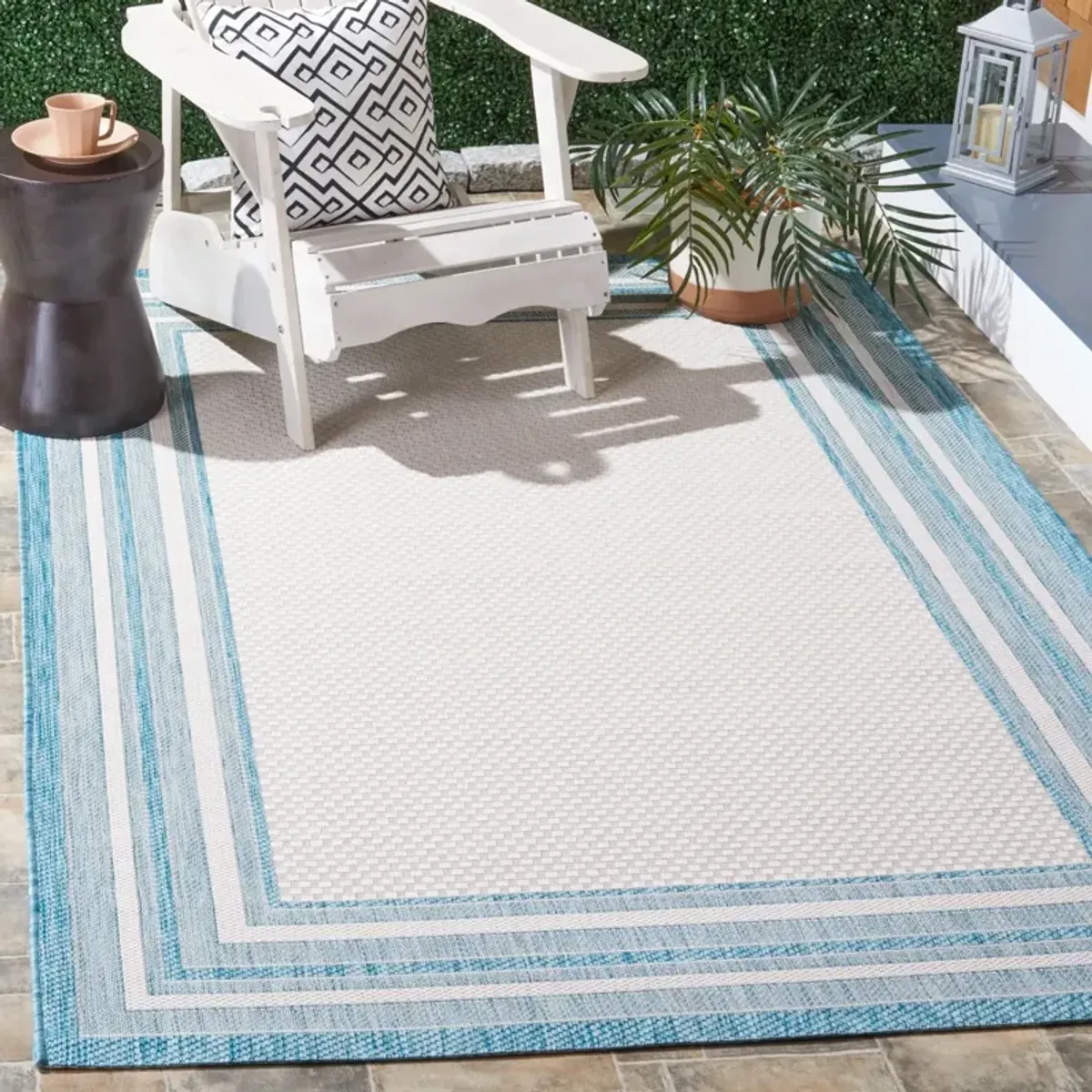 COURTYARD 8475 IVORY  10' x 14' Large Rectangle Rug