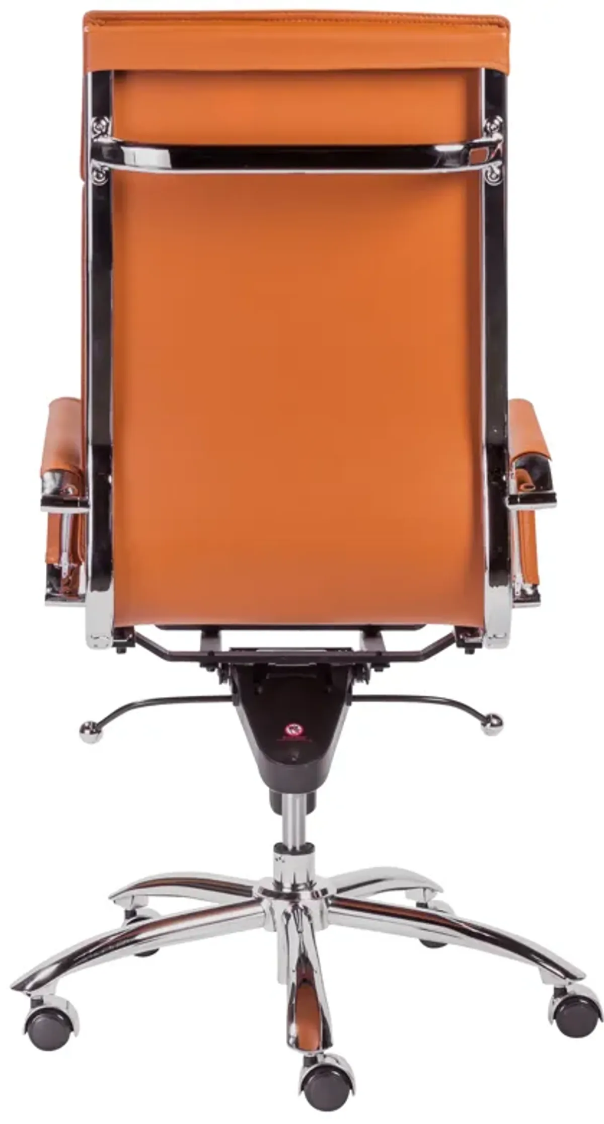 Gunar Pro High Back Office Chair in Cognac with Chrome Base