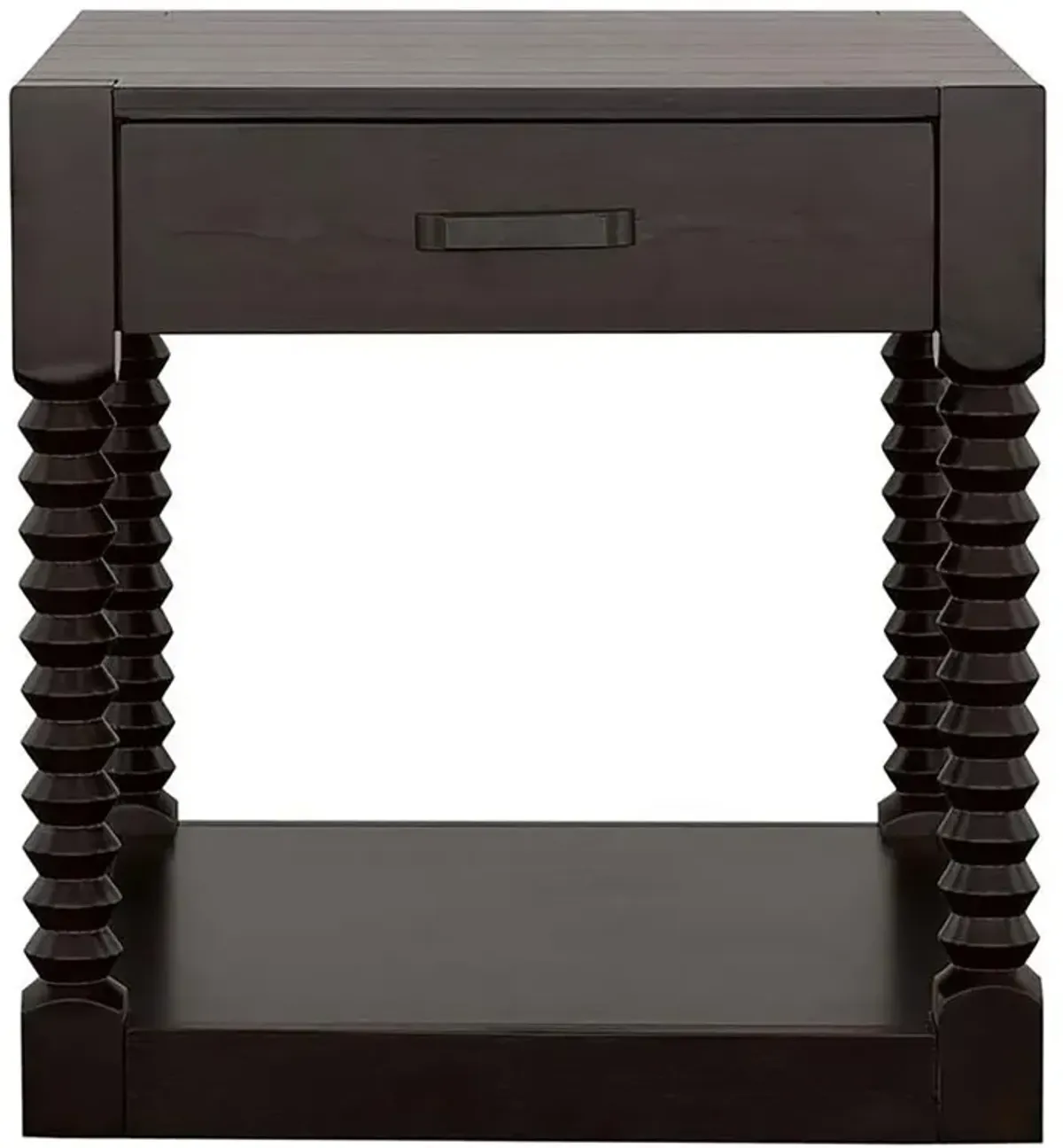 Meredith 1-drawer End Table Coffee Bean