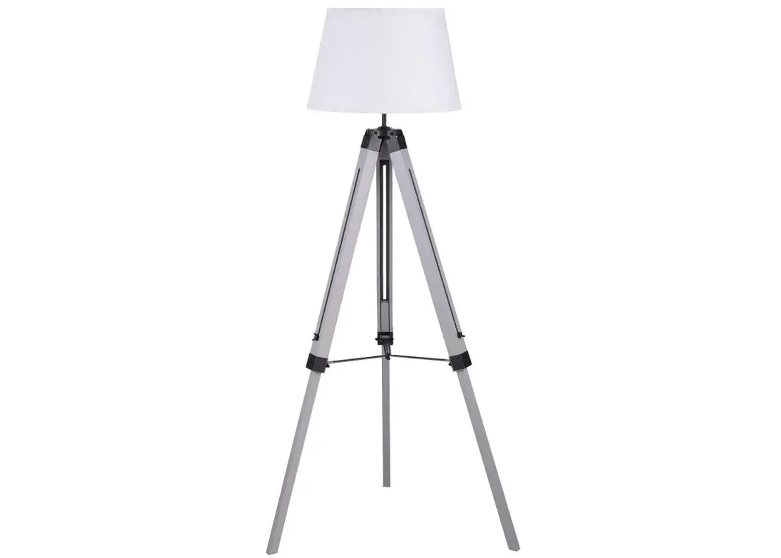 Dayton Adjustable Empire Shade Tripod Floor Lamp Grey