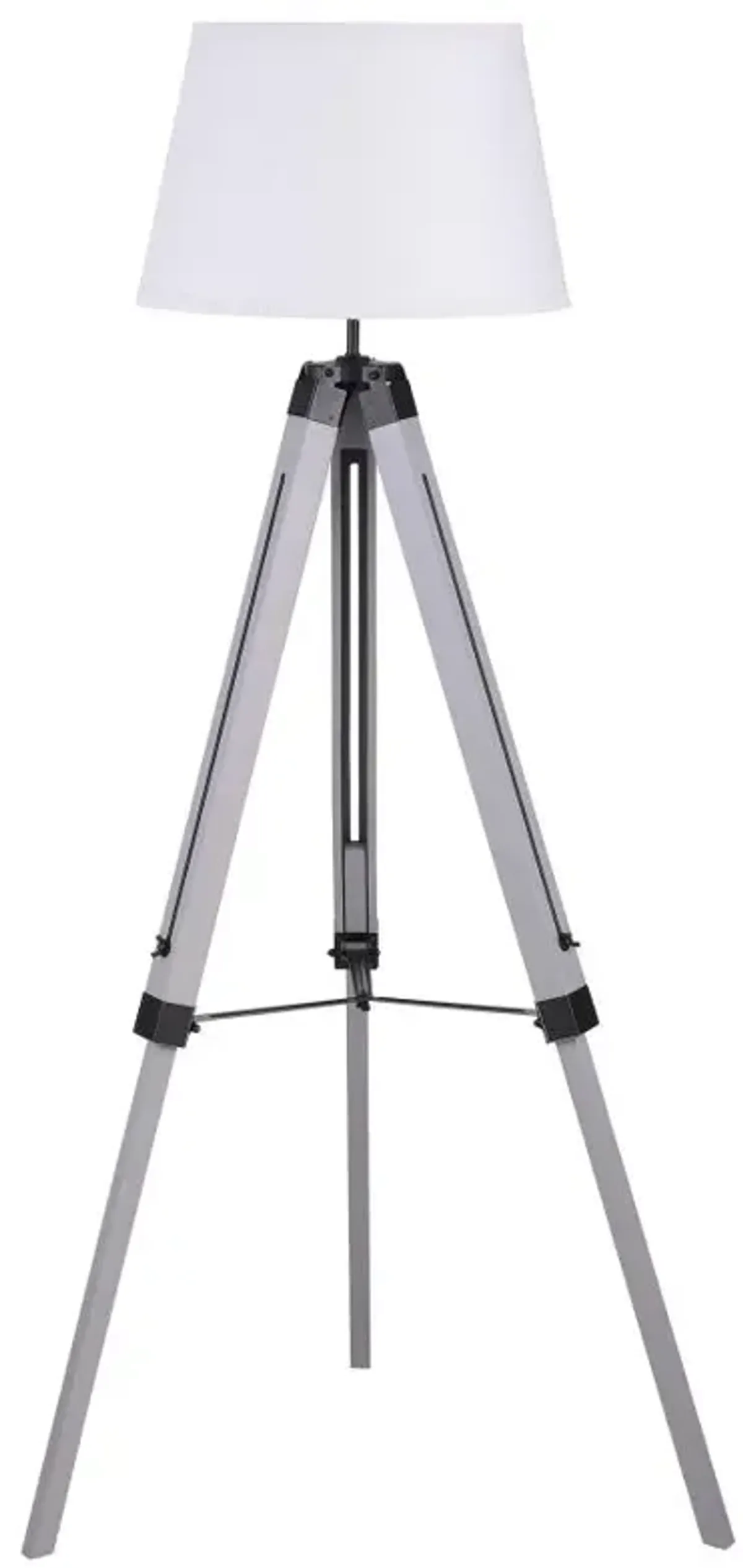 Dayton Adjustable Empire Shade Tripod Floor Lamp Grey