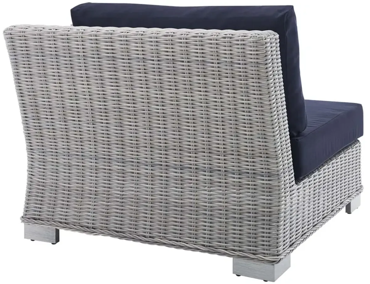 Conway Sunbrella® Outdoor Patio Wicker Rattan Right-Arm Chair