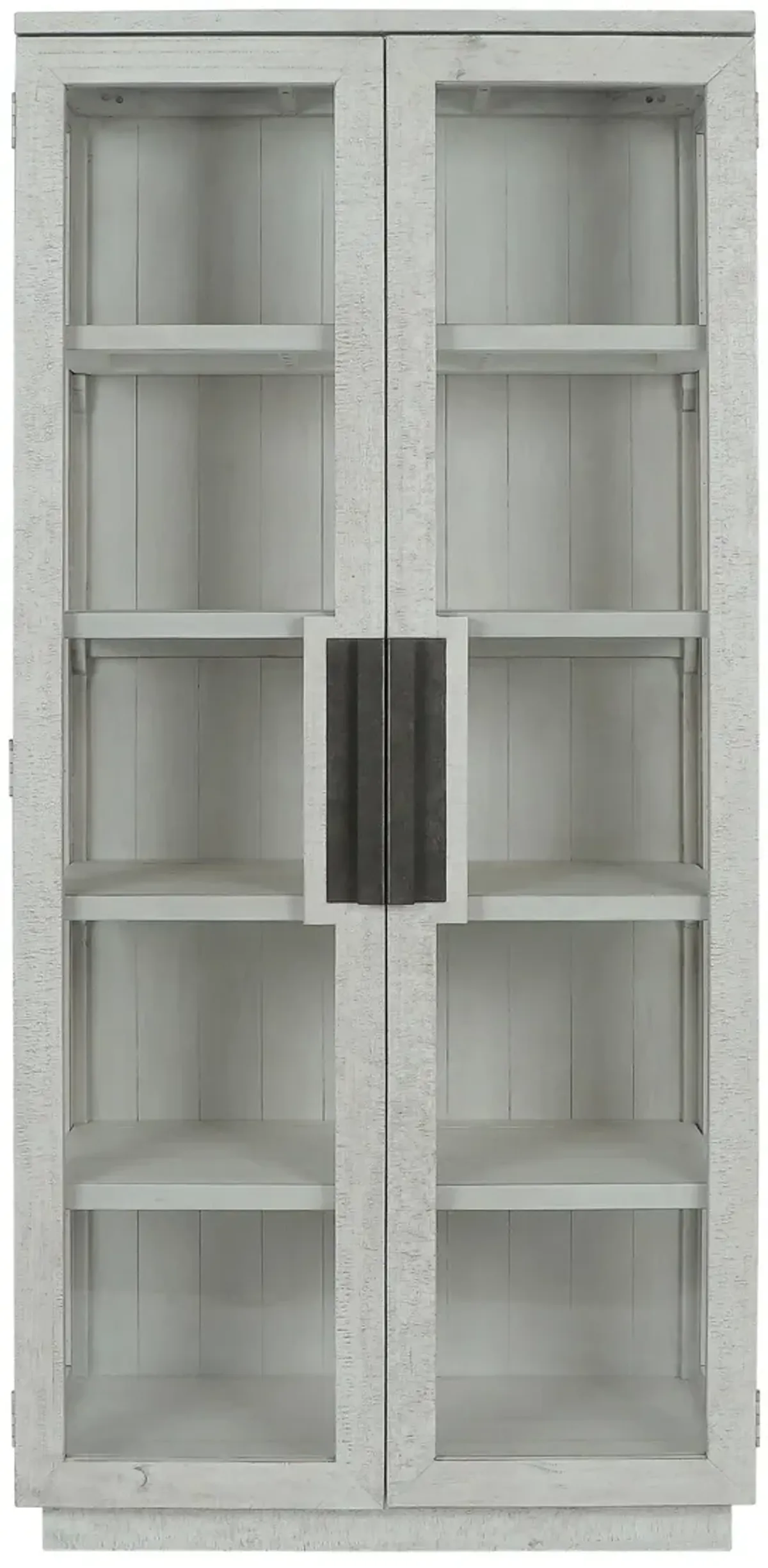 Larson 82" Reclaimed Pine Wood Cabinet in White Wash