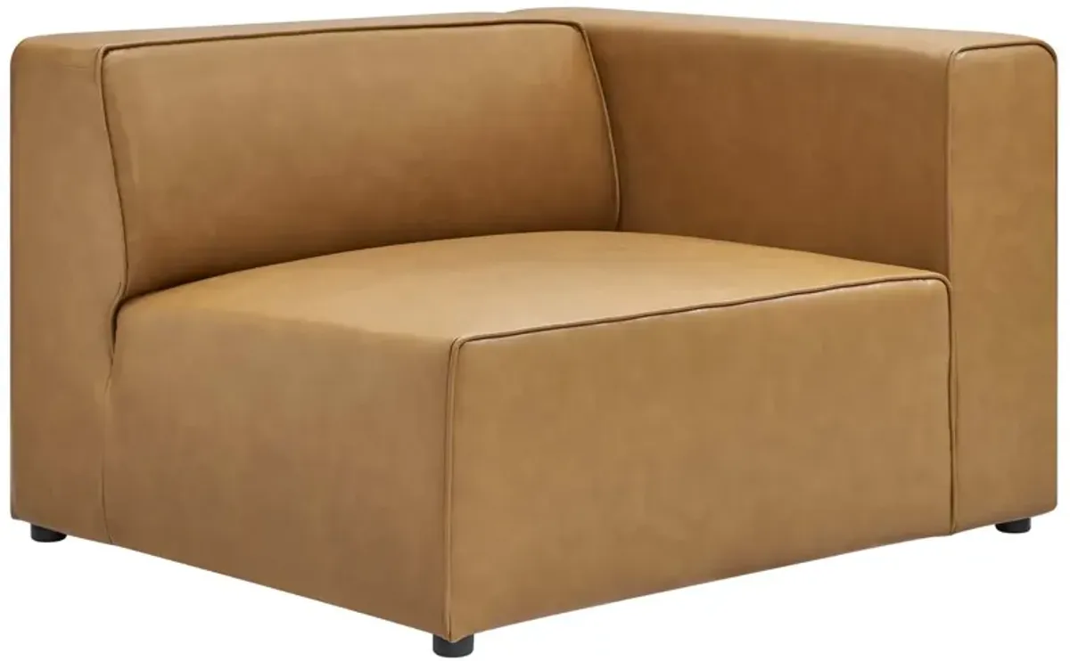 Mingle Vegan Leather 2-Piece Modular Loveseat