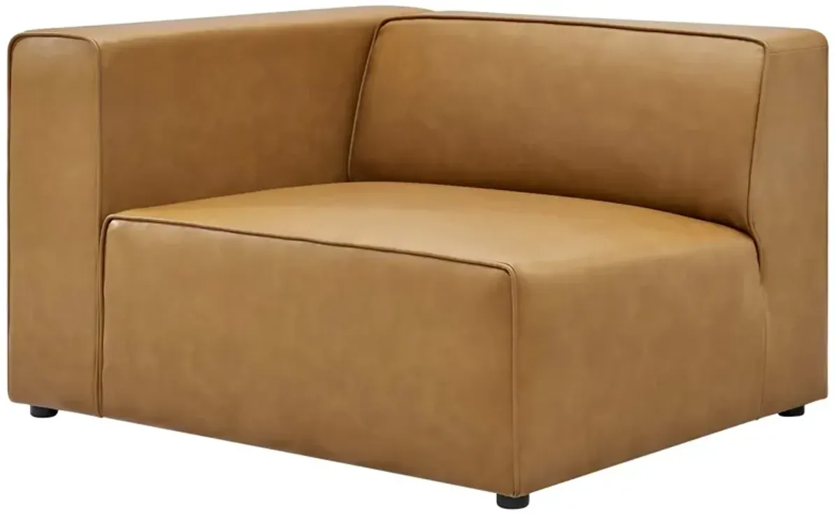 Mingle Vegan Leather 2-Piece Modular Loveseat