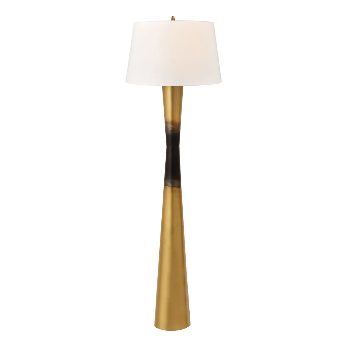 Farley 63" High 1-Light Floor Lamp - Brass Ombre