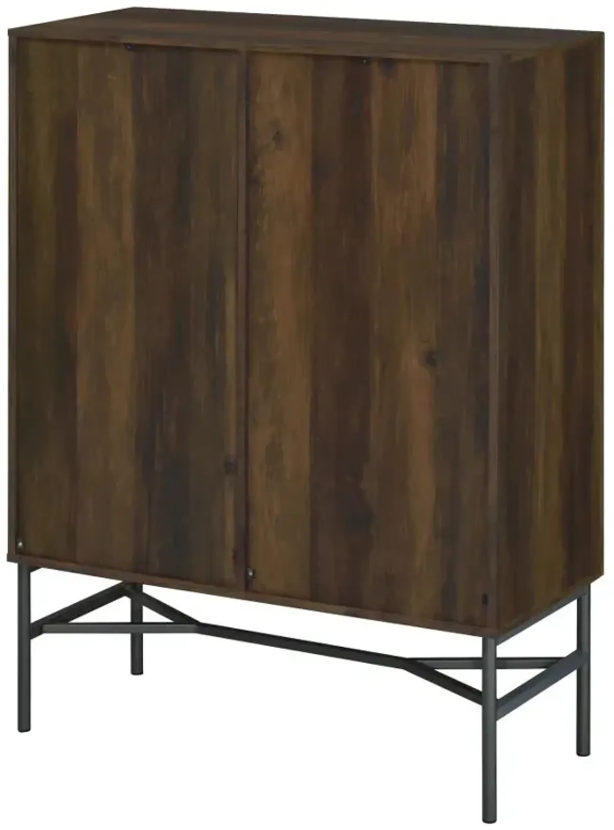 Bonilla 2-door Accent Cabinet with Glass Shelves