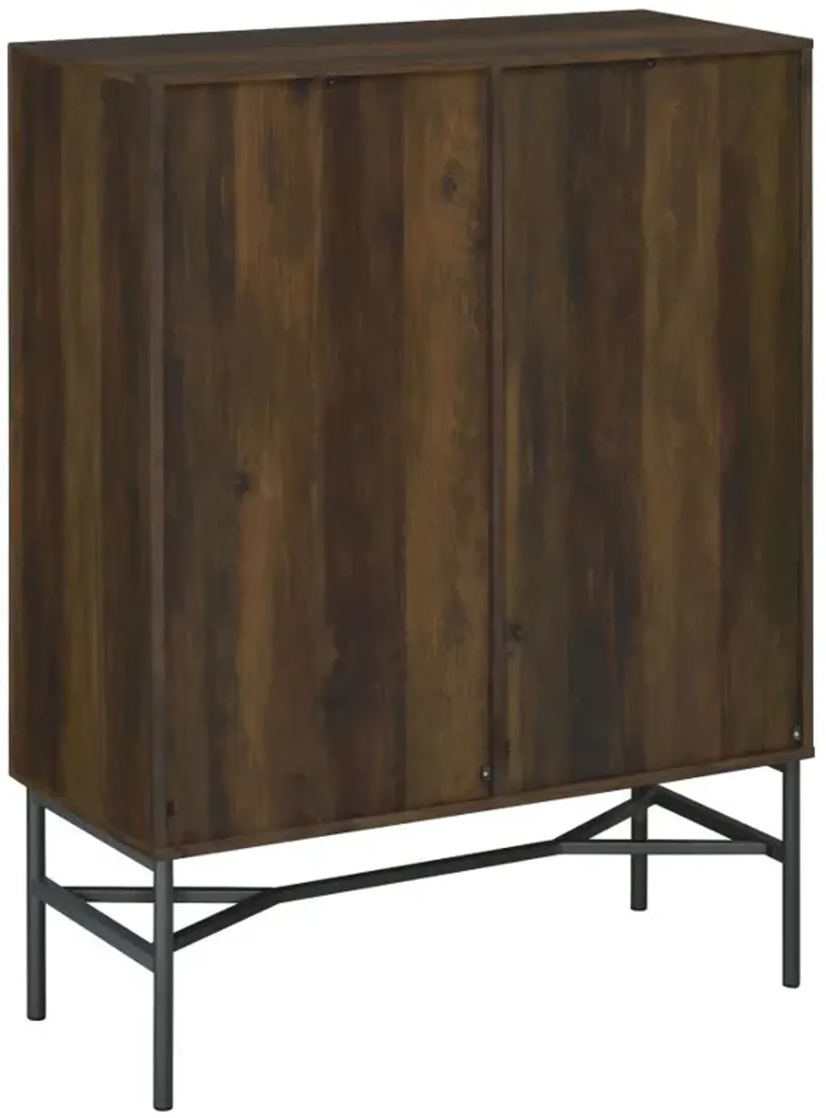 Bonilla 2-door Accent Cabinet with Glass Shelves