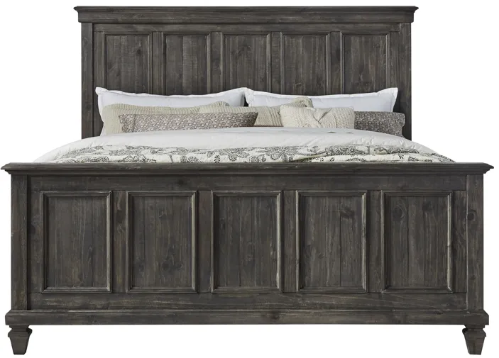 Calistoga King Panel Bed in Weathered Charcoal