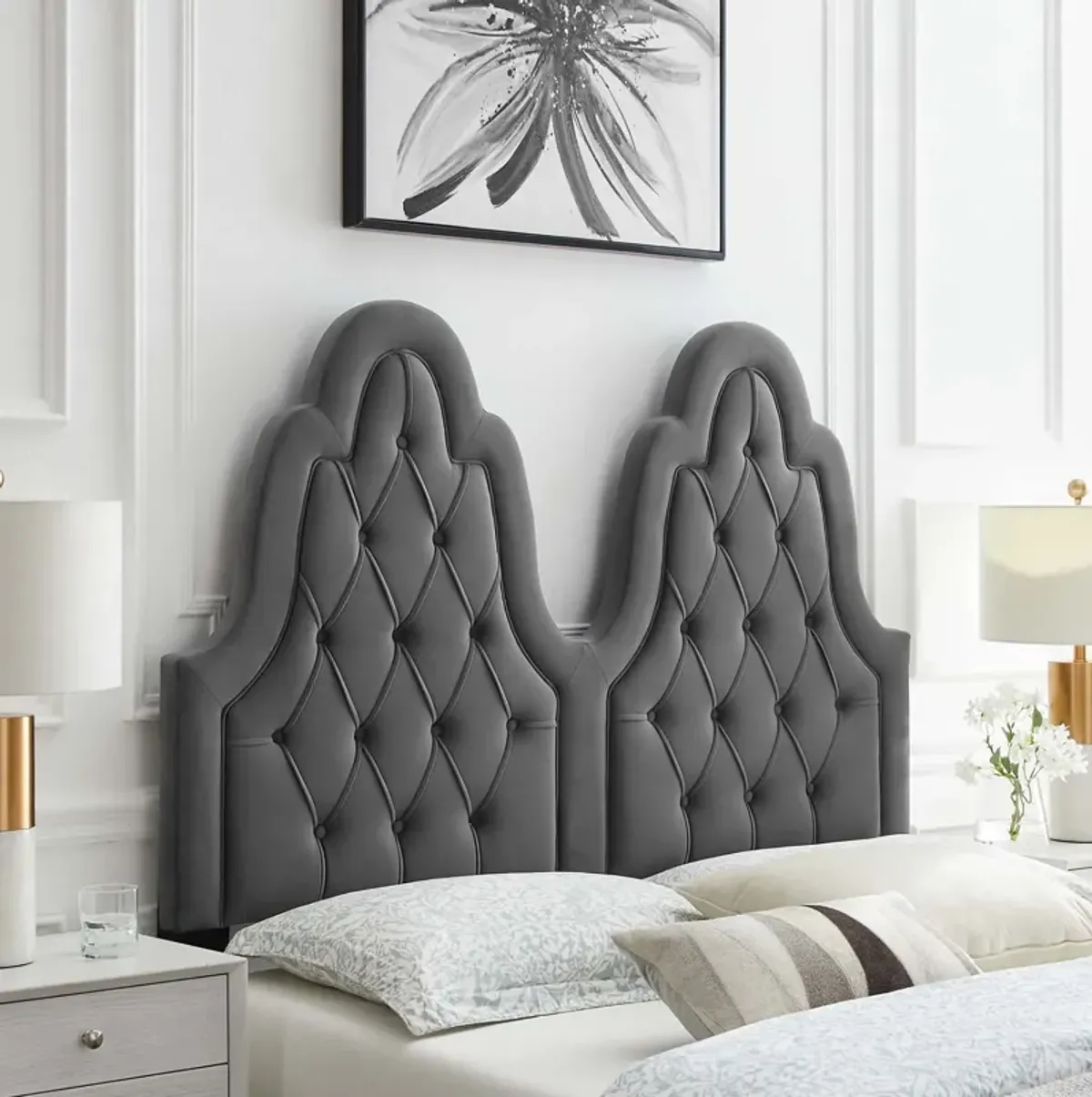 Augustine Tufted Performance Velvet King/California King Headboard