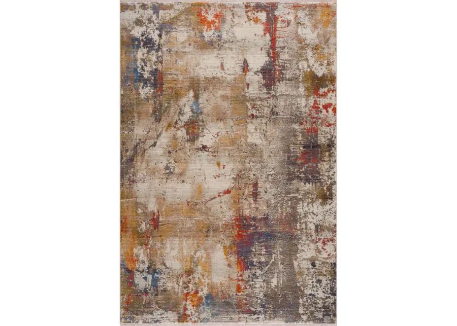 Hana Distressed Modern Abstract Area Rug 9' x 12'