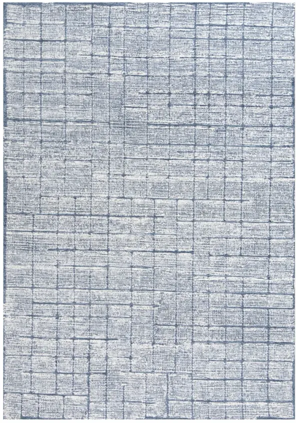 Taylor Blue  Wool 5' x 7'6" Rectangle Rug