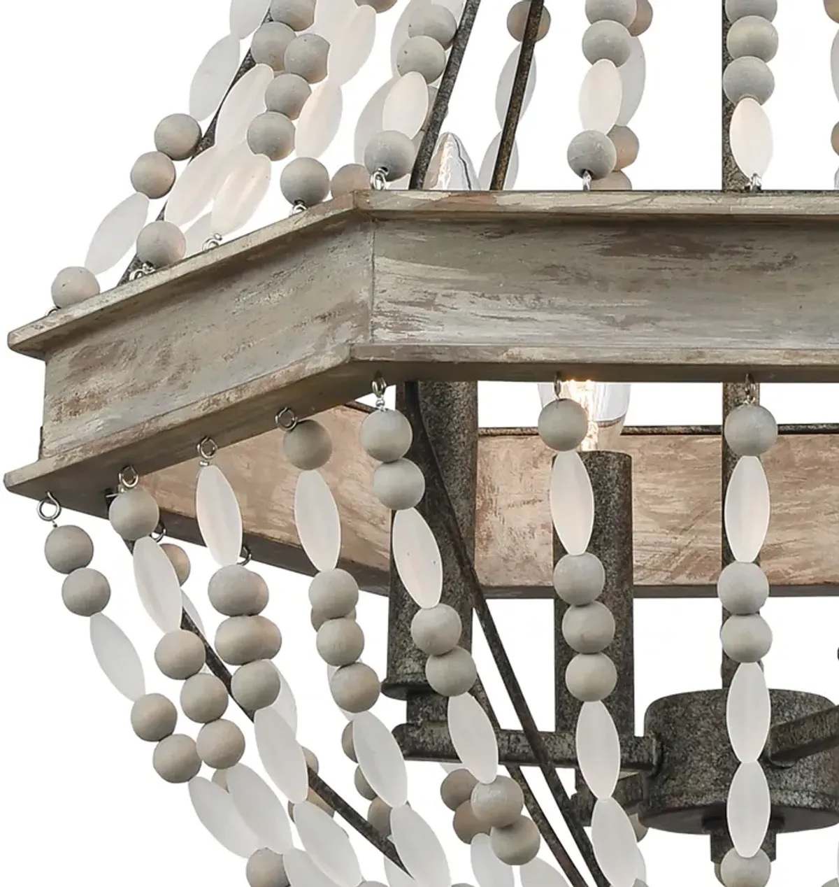 Summerton 18" Wide 4-Light Chandelier - Washed Gray