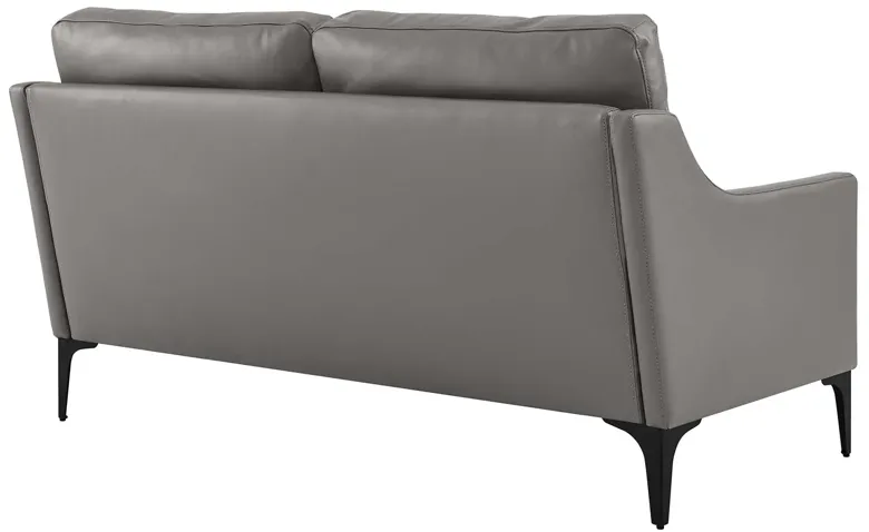 Corland Leather Loveseat