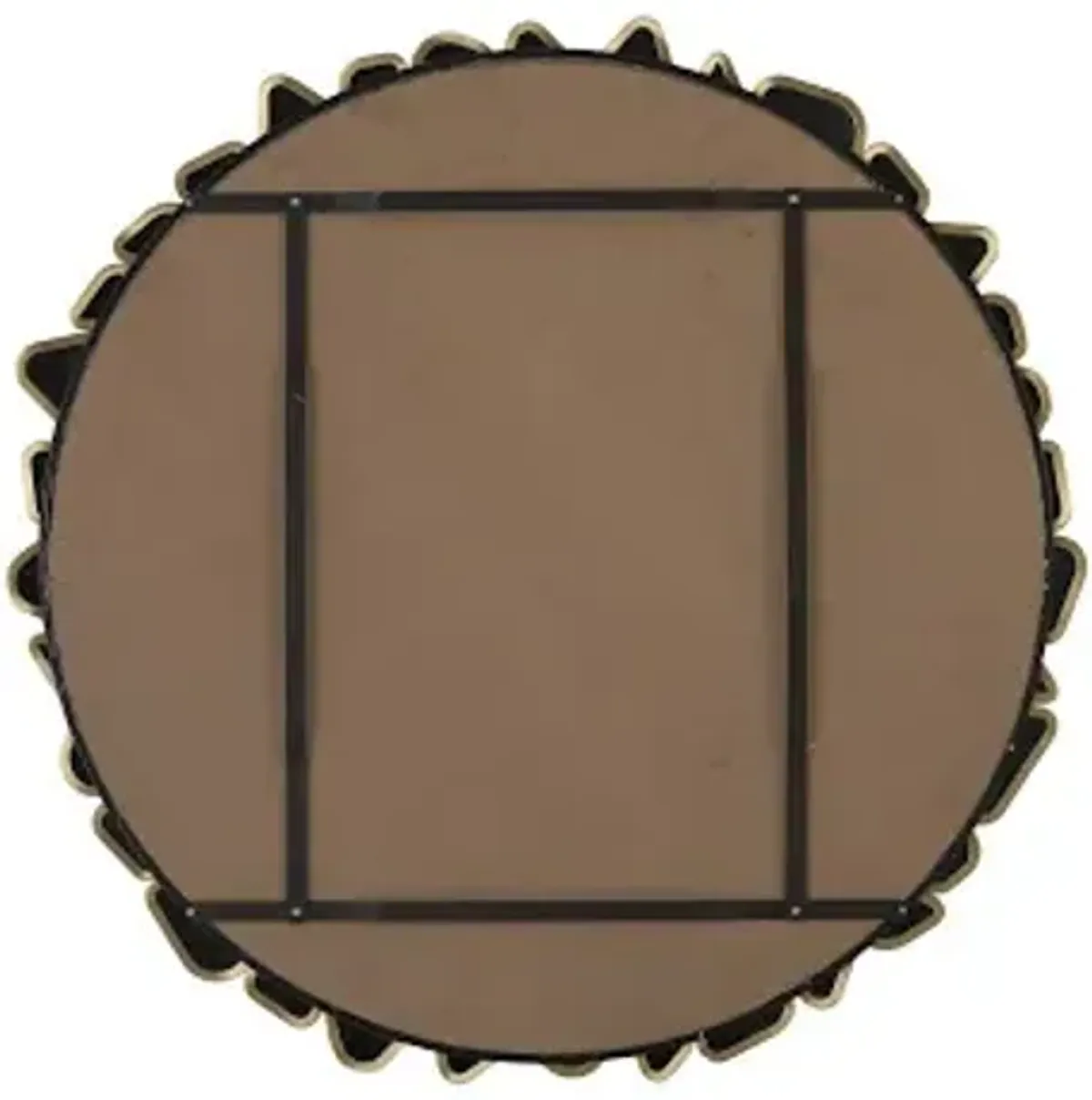 pebble mirror, round