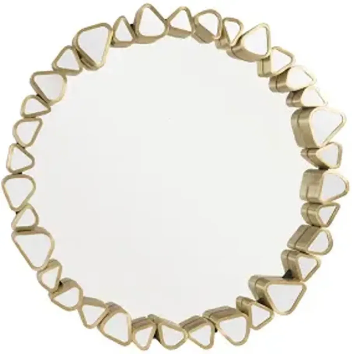 pebble mirror, round