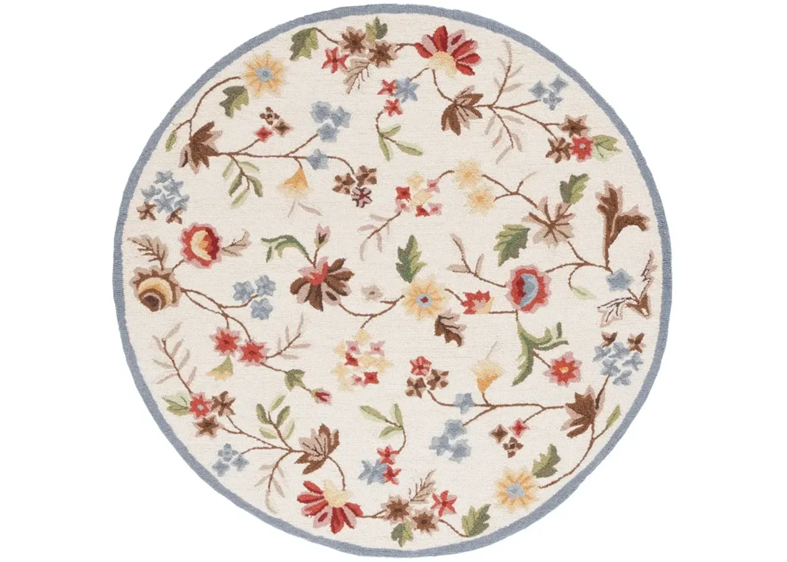 CHELSEA IVORY  5'-6' x 5'-6' Round Round Rug