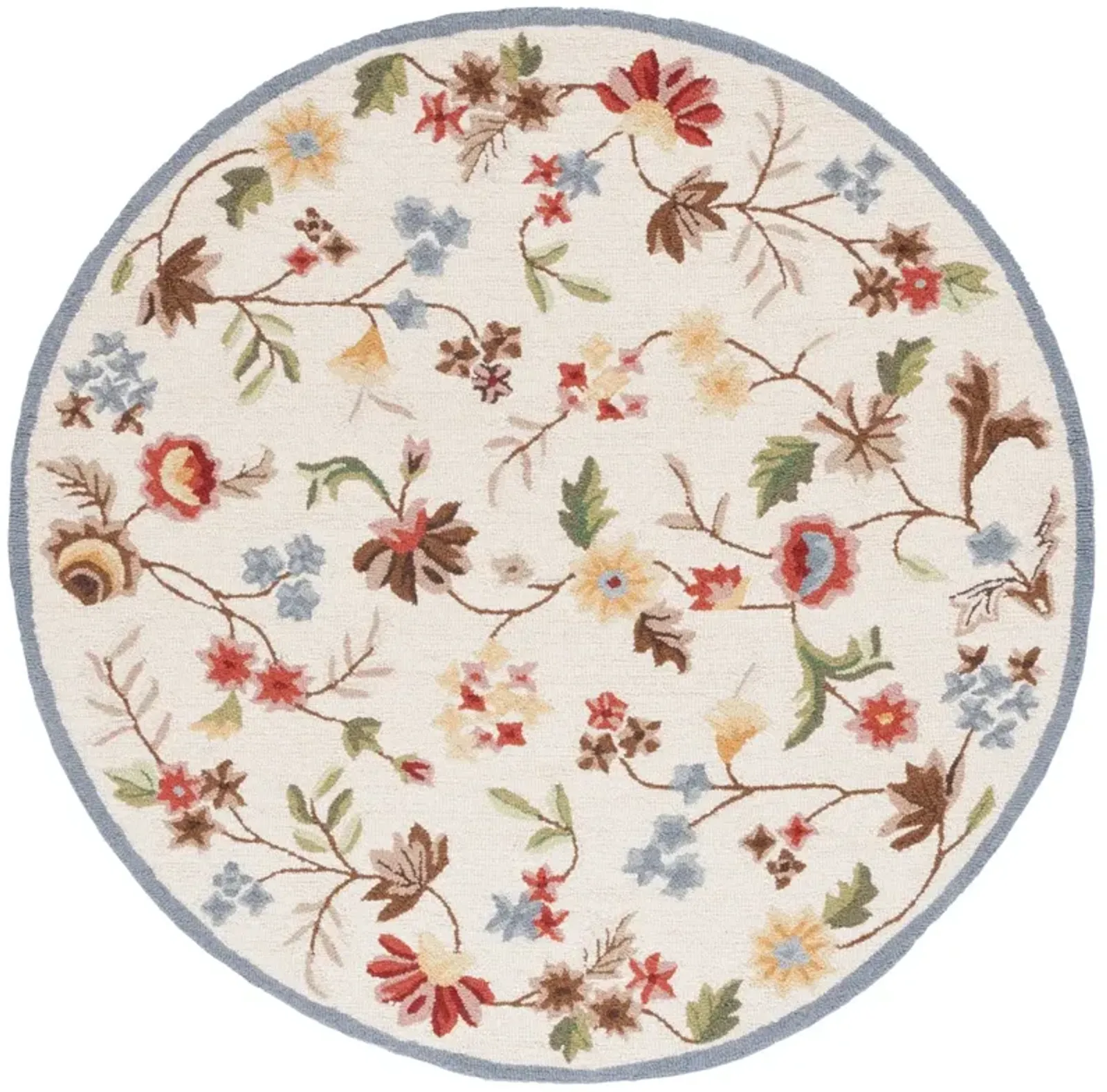 CHELSEA IVORY  5'-6' x 5'-6' Round Round Rug