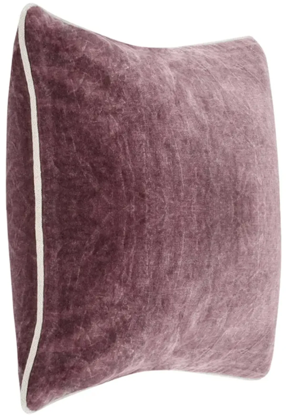 Harriet 18" Velvet Throw Pillow, Sangria Red