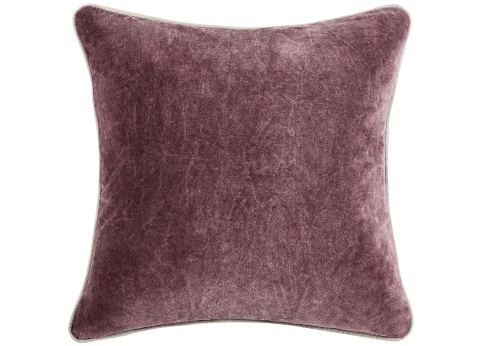 Harriet 18" Velvet Throw Pillow, Sangria Red