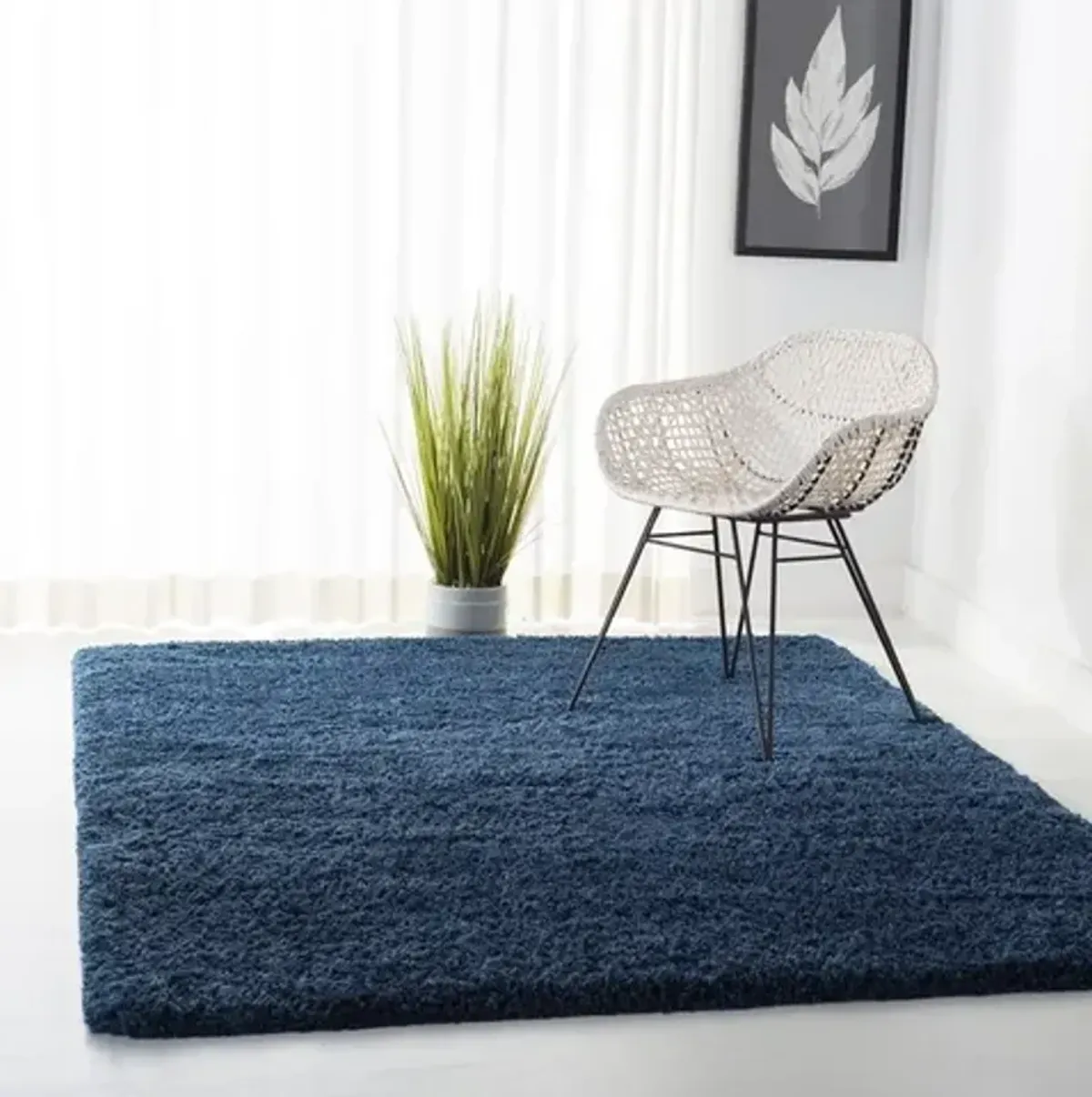 FONTANA SHAG Small Rectangle Power Loomed 4' X 6' Rug