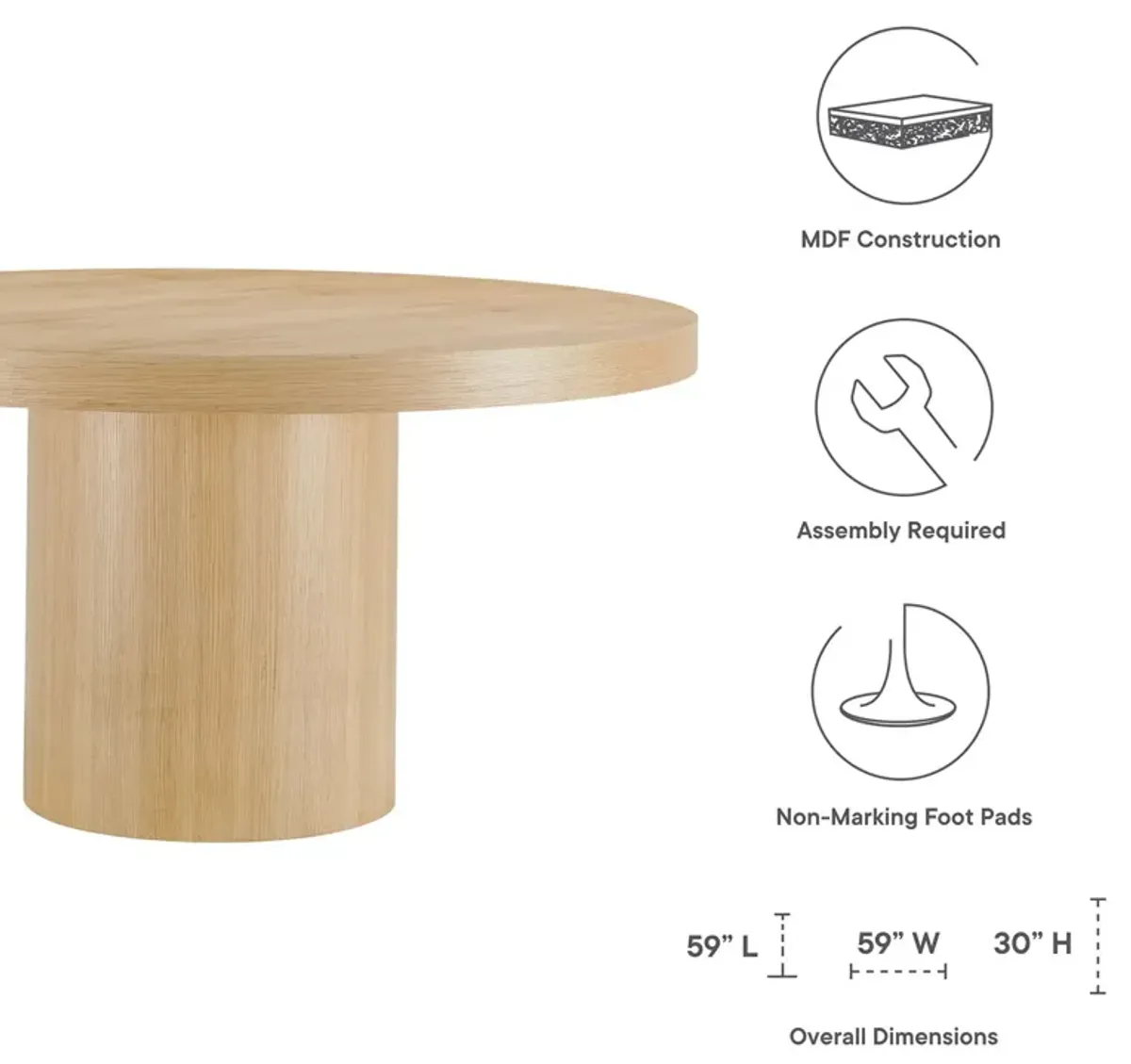 Gratify Round Dining Table