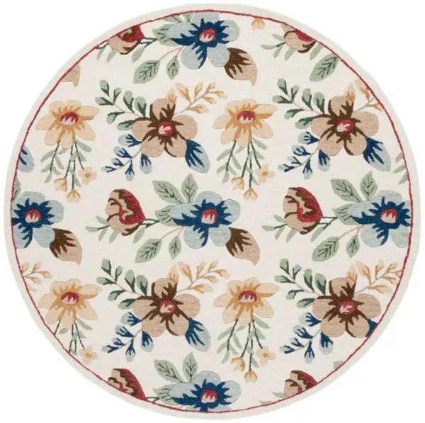 BLOSSOM Hand Tufted 6' x 6' Round area rug
