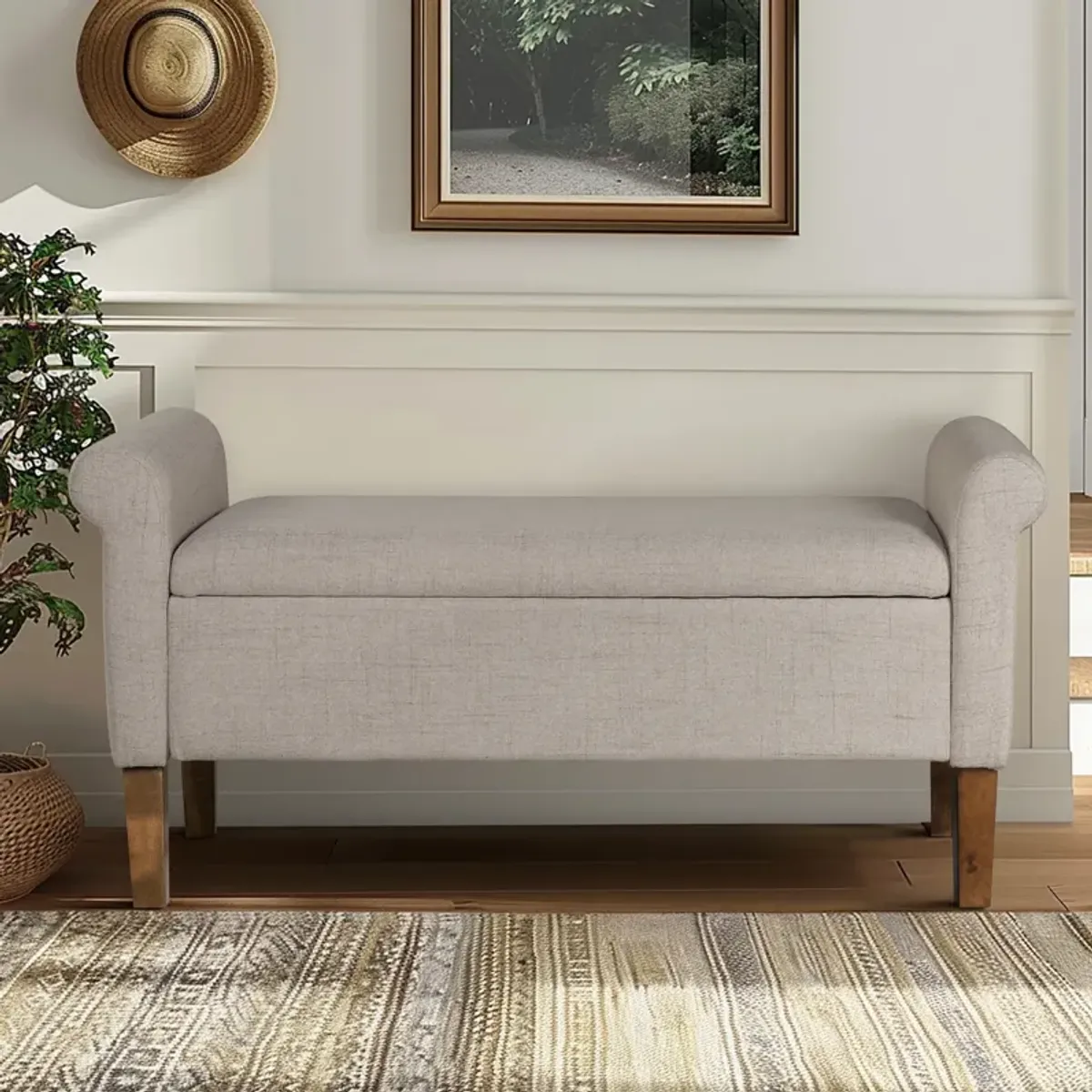 Upholstered Storage Bench