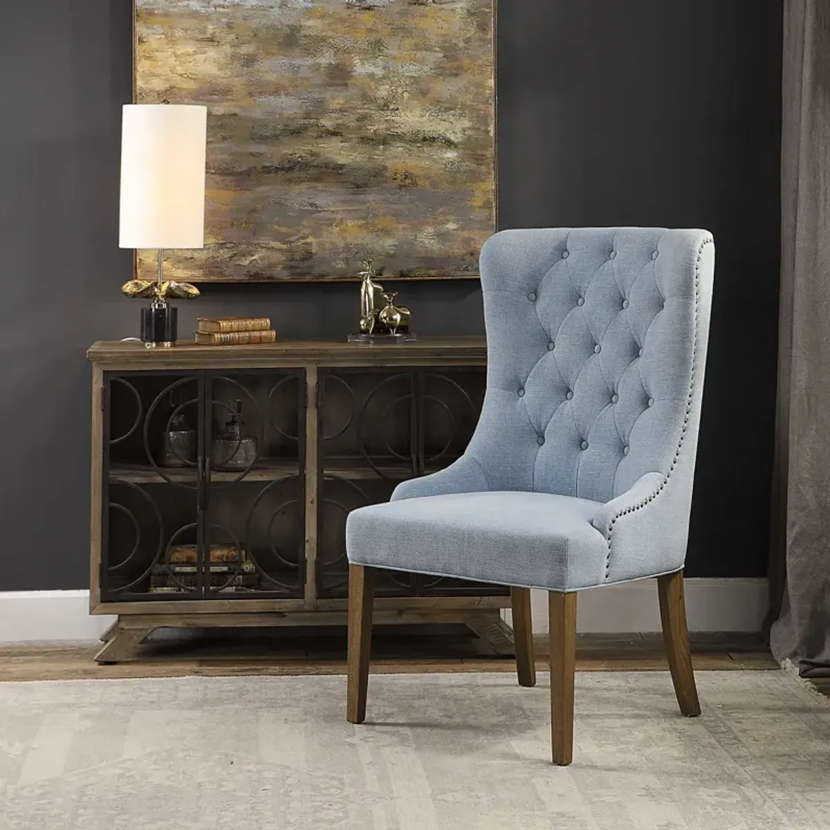 Rioni Tufted Wing Chair