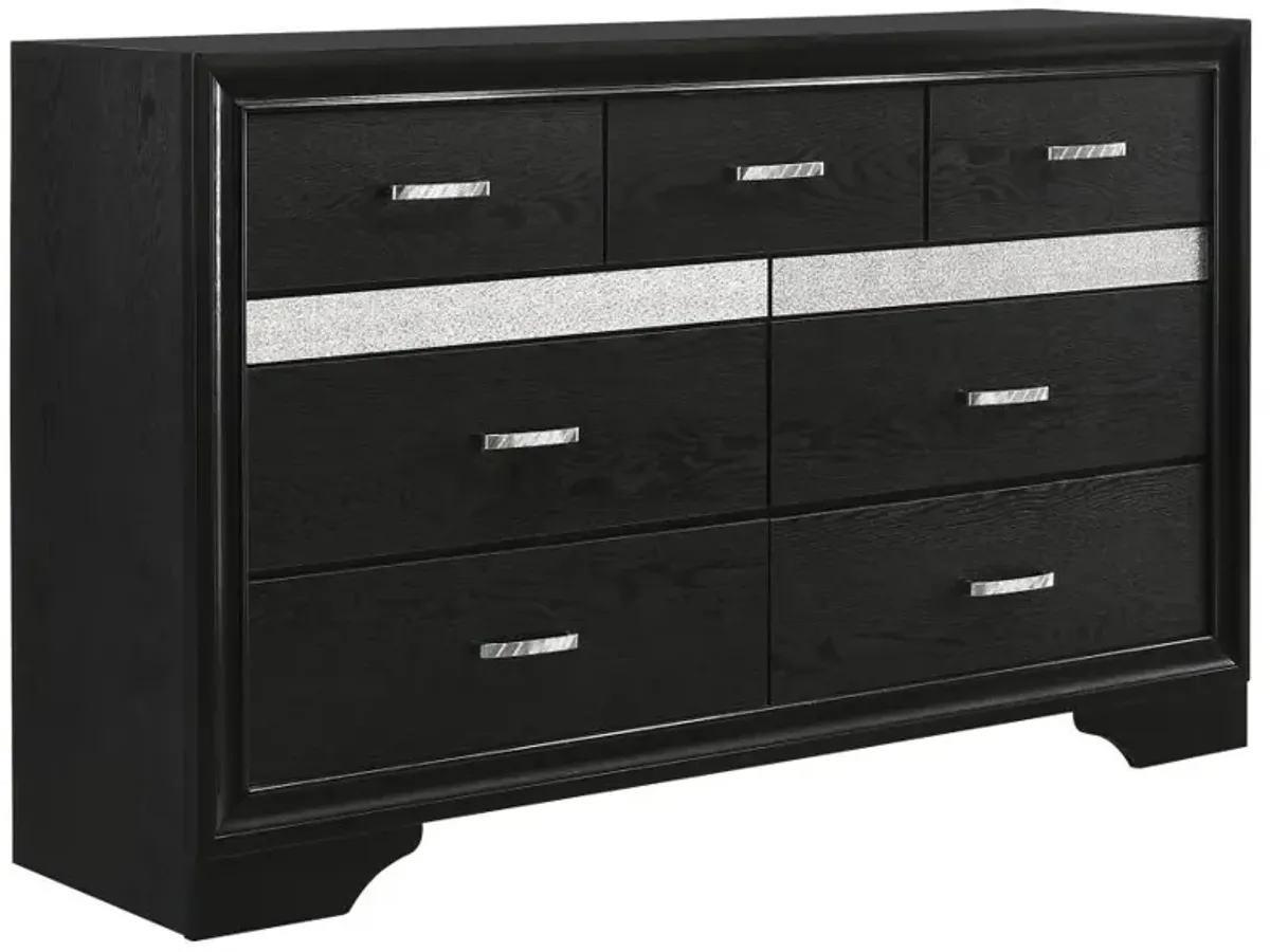 Miranda 4-piece Twin Storage Bedroom Set Black