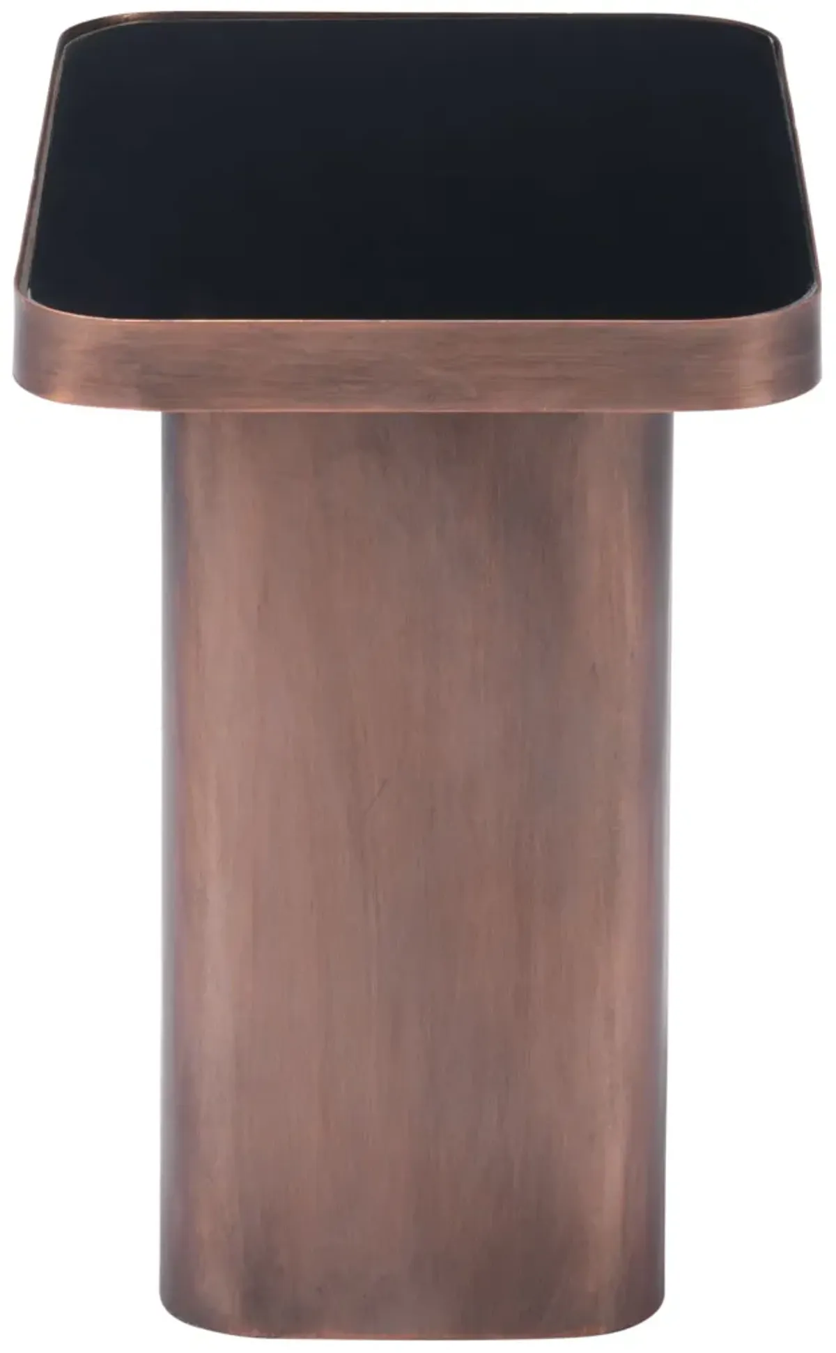 Marcos Side Table Black & Antique Bronze