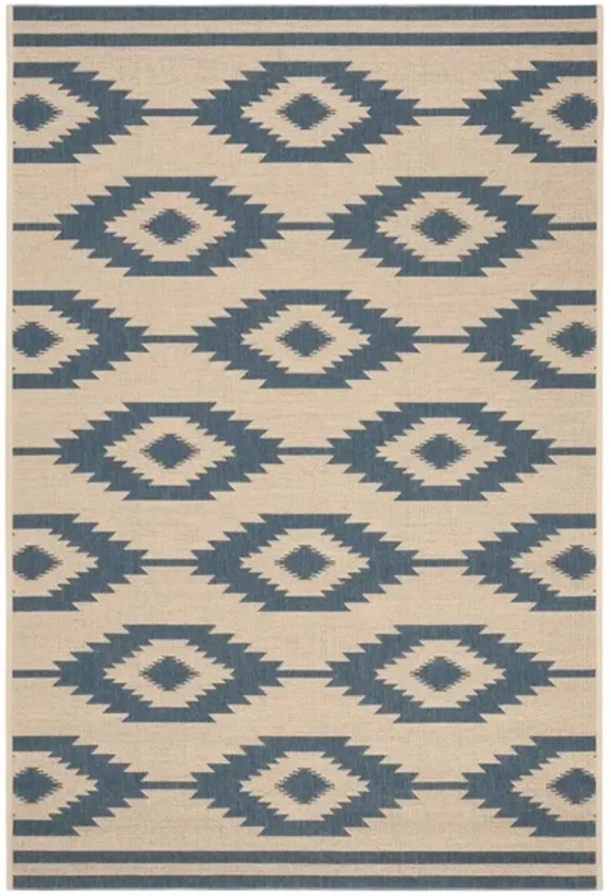 BEACH HOUSE Collection BHS171M-3 Blue / Creme 3' X 5'