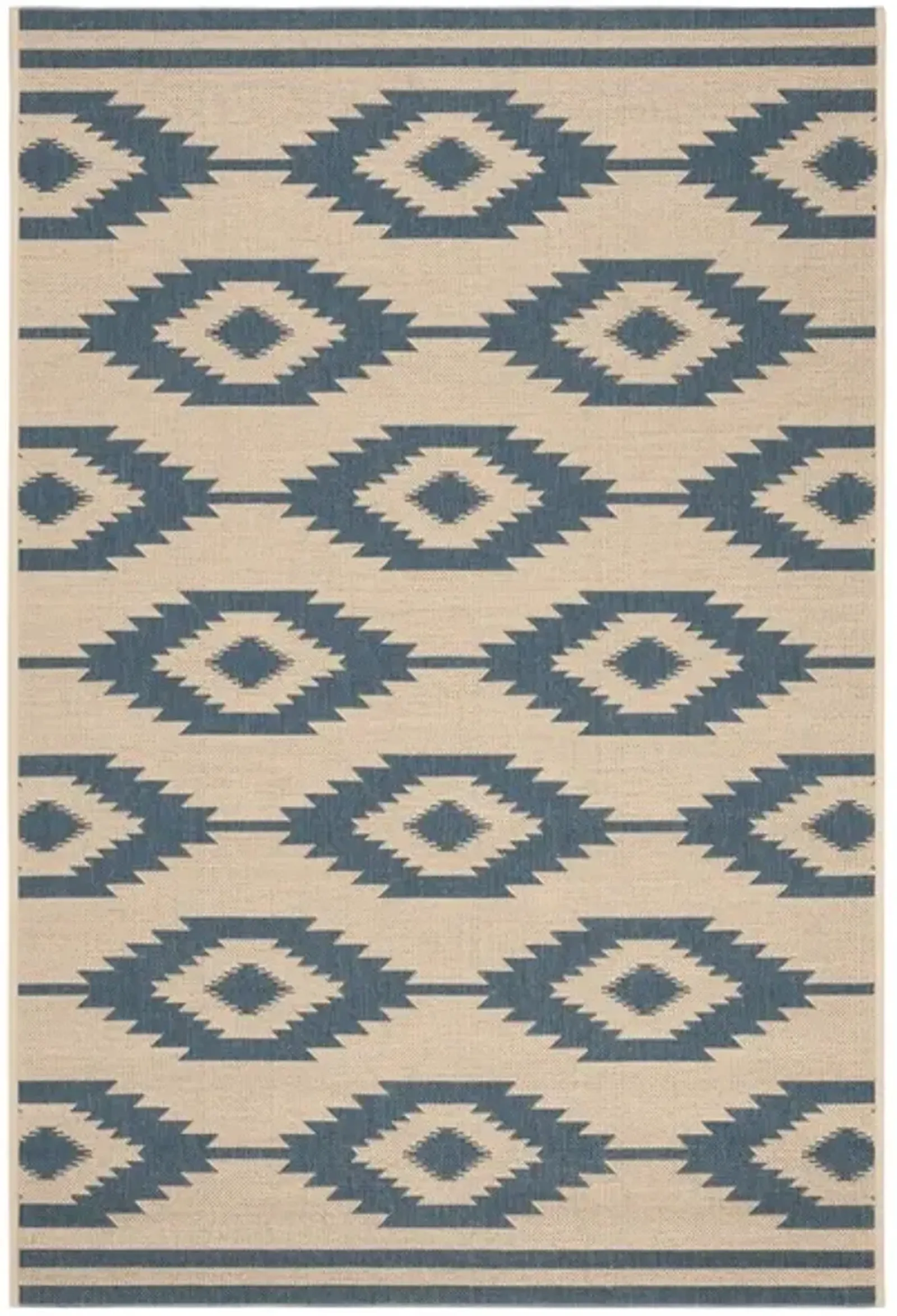 BEACH HOUSE Collection BHS171M-3 Blue / Creme 3' X 5'