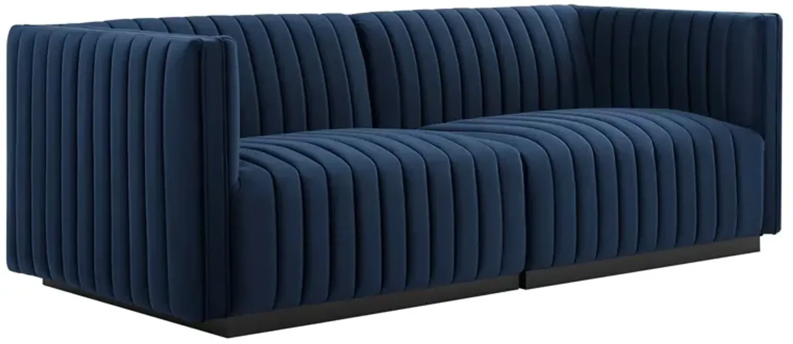 Conjure Channel Tufted Performance Velvet Loveseat