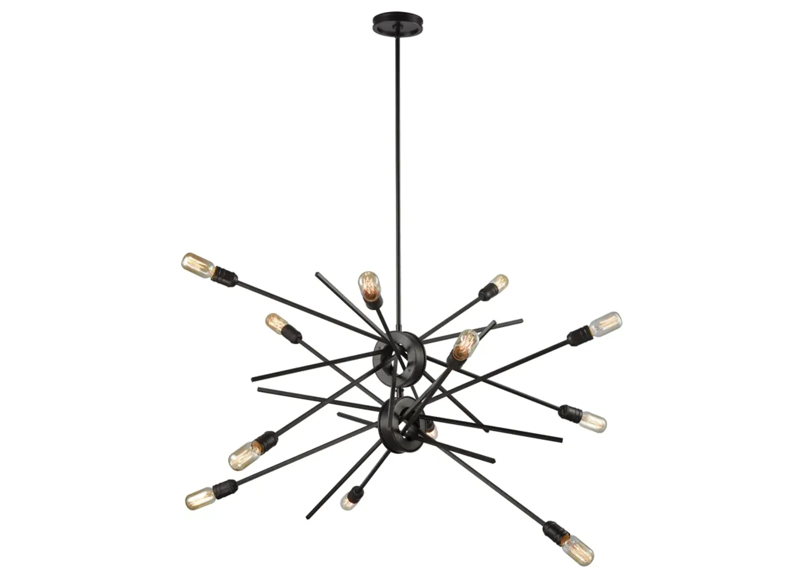 Xenia 42" Wide 12-Light Chandelier - Oil Rubbed Bronze