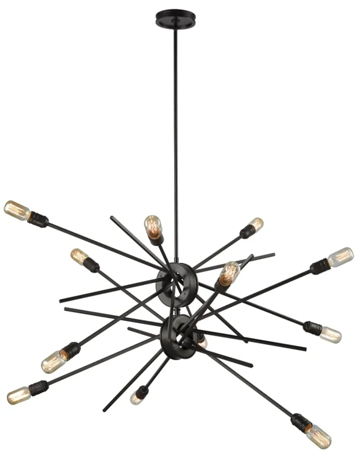 Xenia 42" Wide 12-Light Chandelier - Oil Rubbed Bronze