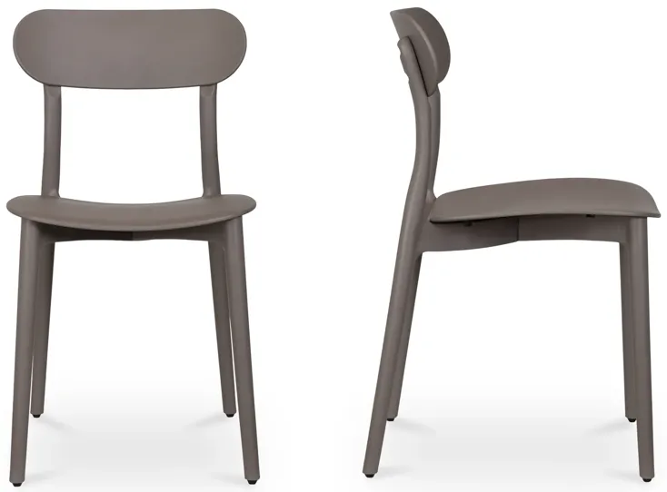 Kent Outdoor Dining Chair Taupe - Set Of Two