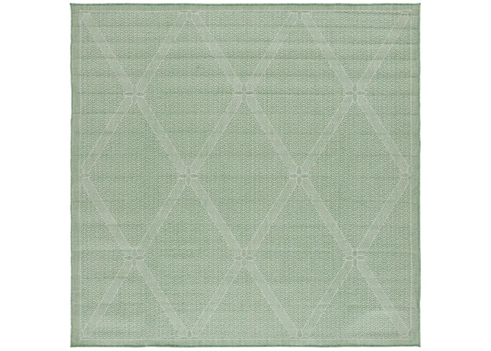 BERMUDA  851 Green 6'-7' X 6'-7' Square Square Rug