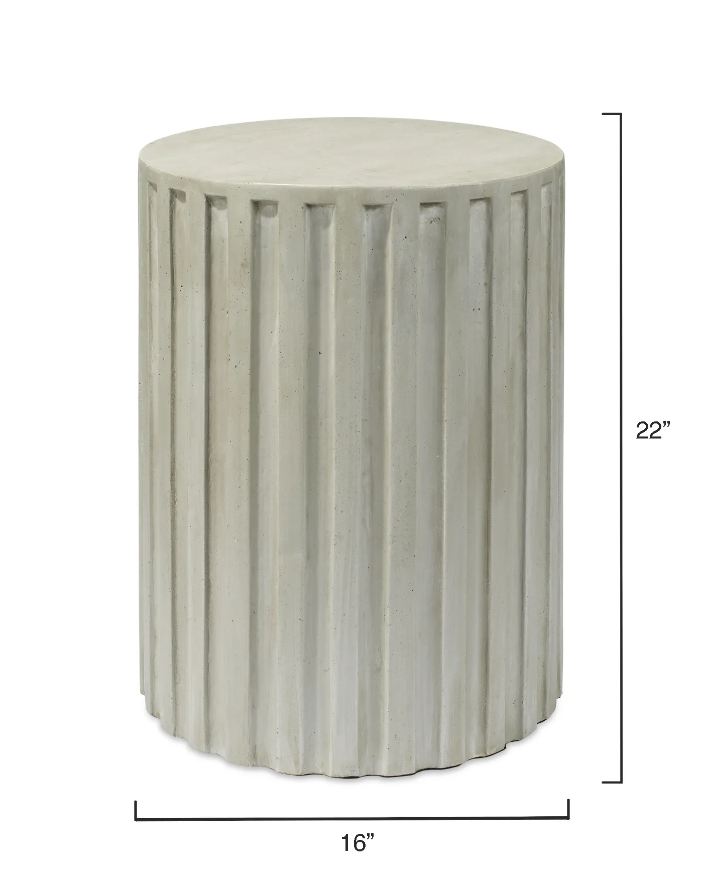 Fluted Column Side Table