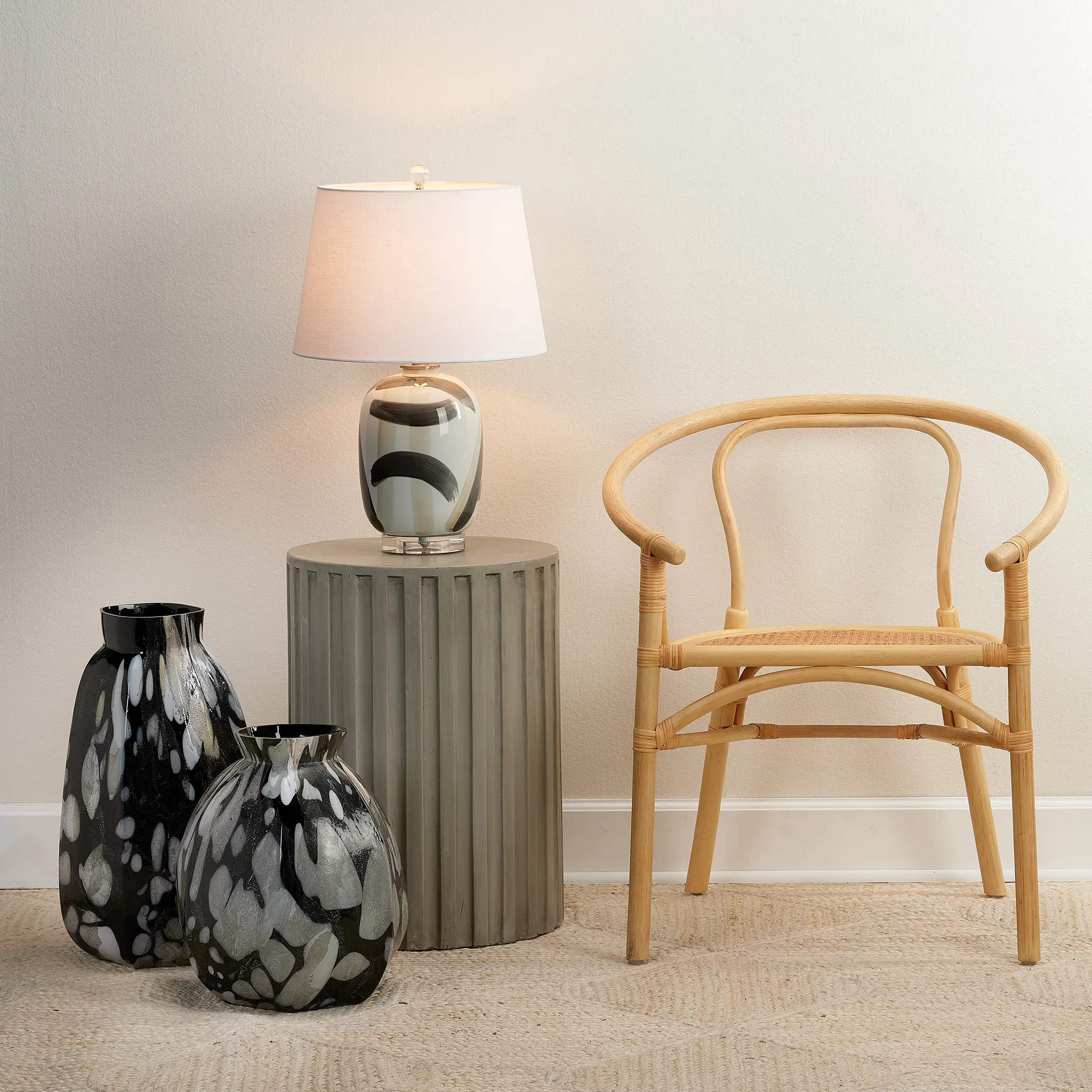 Fluted Column Side Table