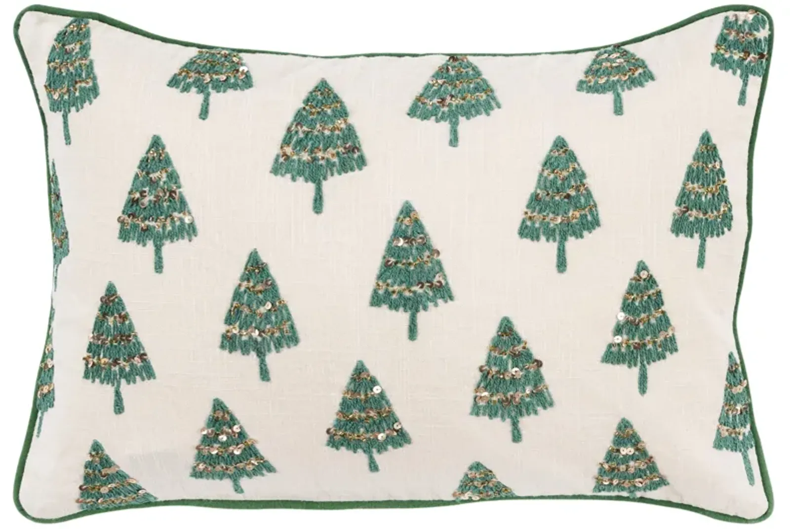 HOLIDAY 2021 Trees Natural  Pillow